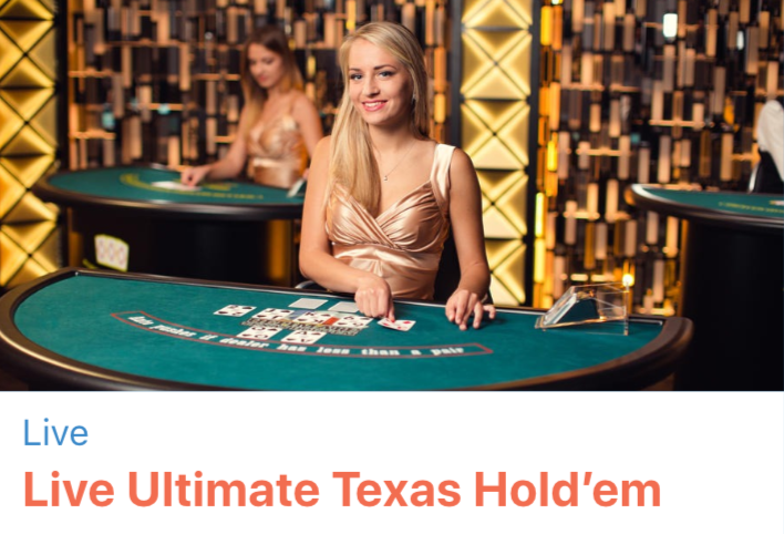 Evolution gaming - Live BUltimate Texas Hold'em