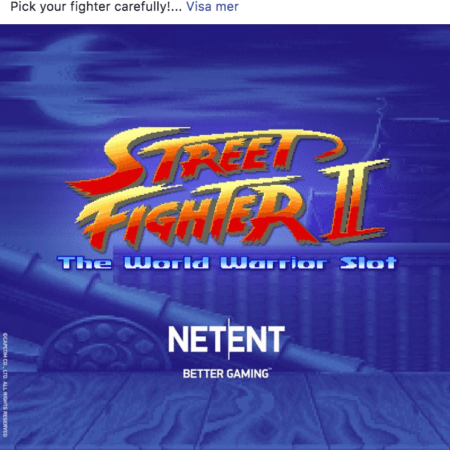 Street Fighter™ 2 just announced by NetEnt!