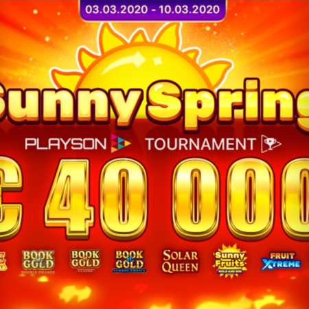 Sunny Spring Slot tournament (Playson) €40K guaranteed!