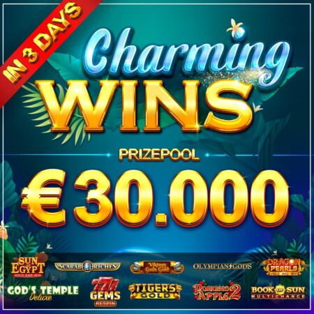 Charming Wins Slot tournament (Booongo) €30K prize pool!