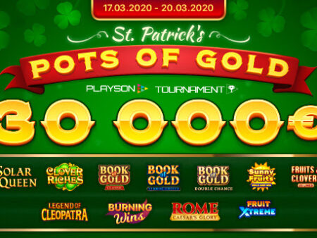 St. Patrick’s Pots of Gold (Playson) Slot Tournament
