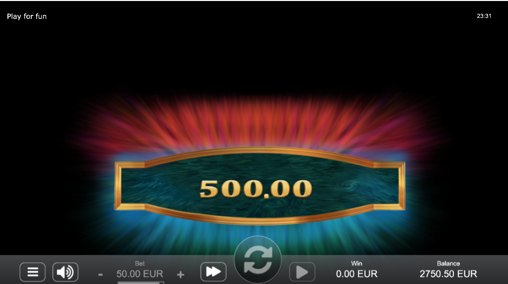 Van Gogh Free spin game 500 win