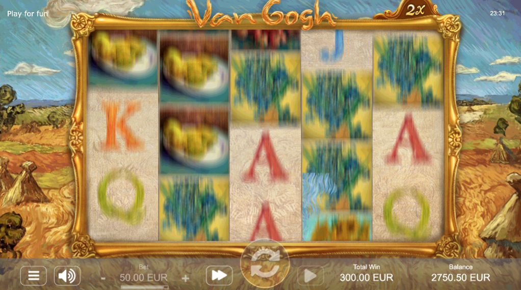 Van Gogh Free spin turn