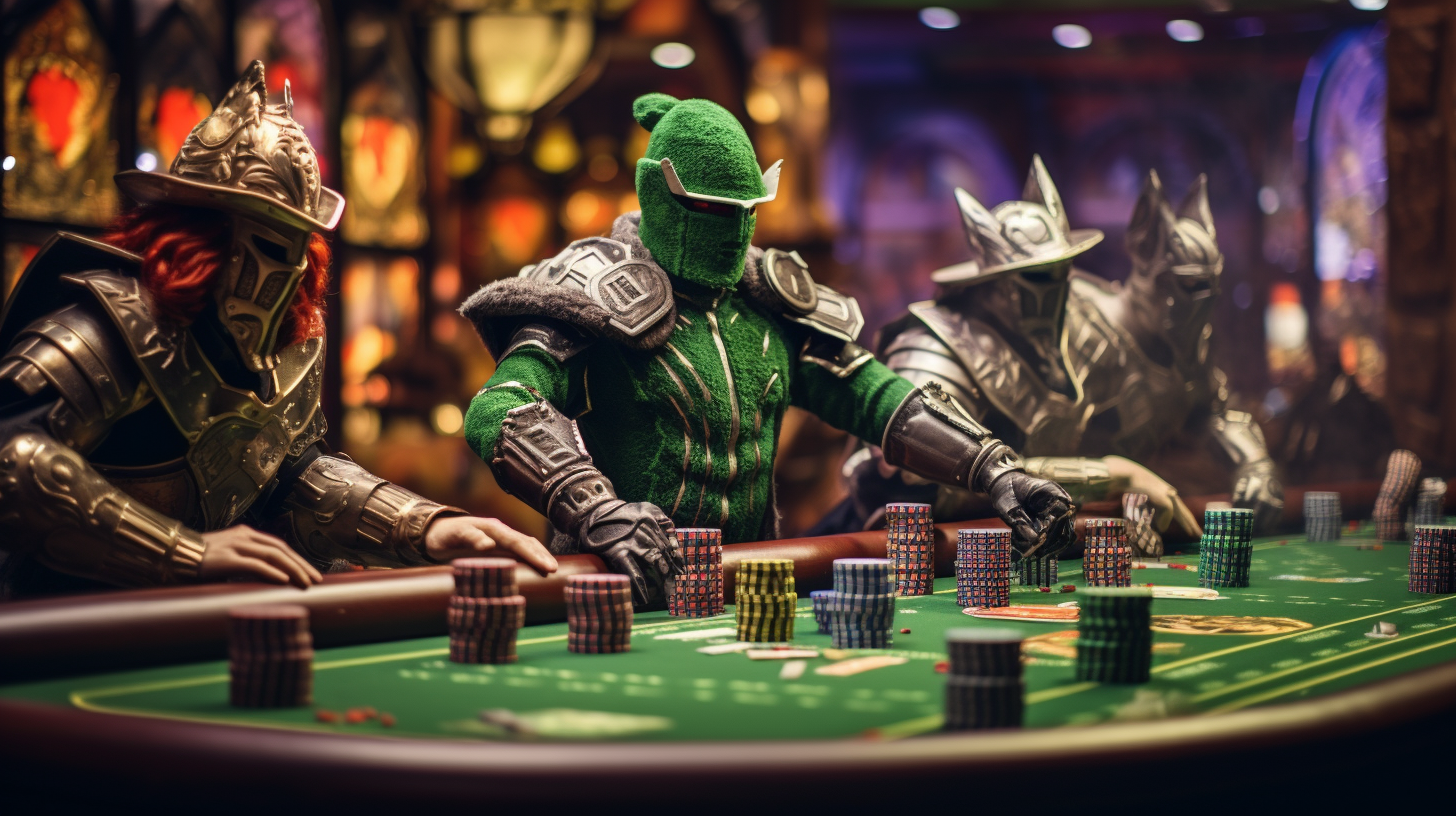 green knight playing at the casino