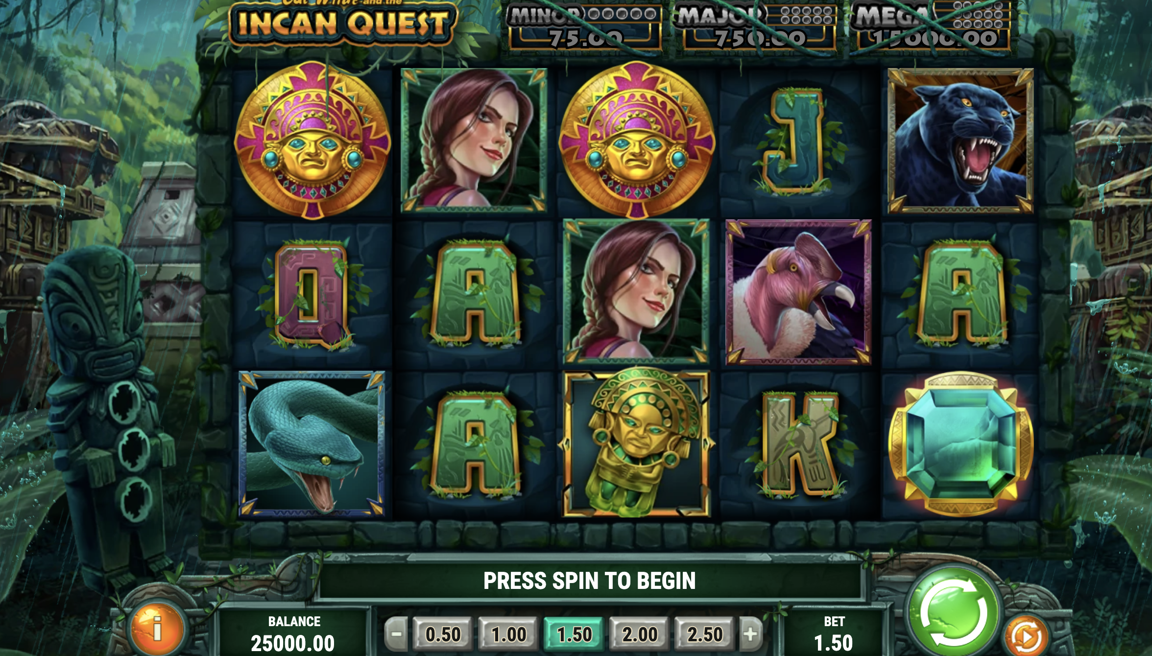 Cat Wilde Incan Quest Slot Play n GO